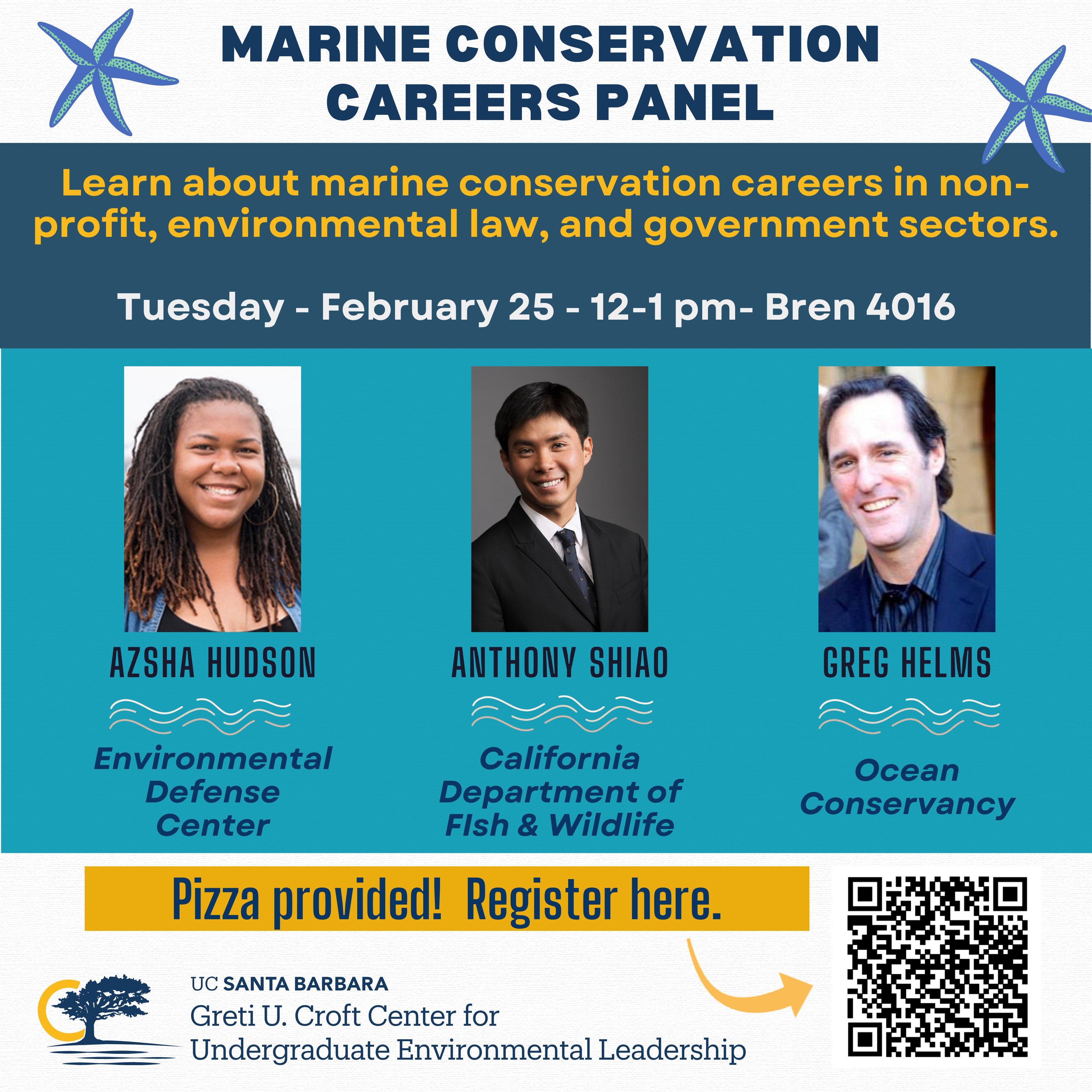 Marine Conservation Careers Panel Flyer