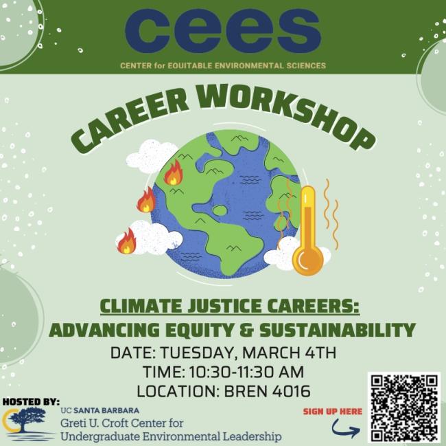 Climate Justice Careers Flyer